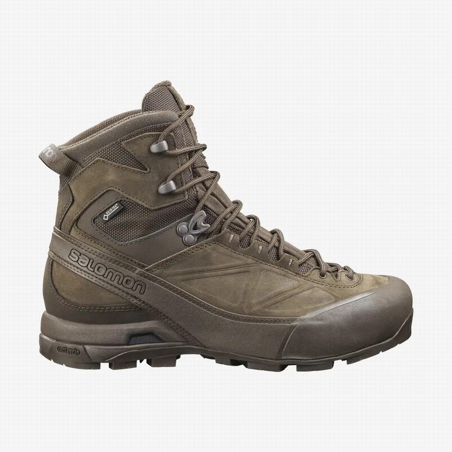 Salomon X Alp Gore-tex Forces Tactische Laarzen Heren Bruin (WID3922YR)